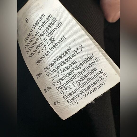 J Crew GiGi Pant Ponte Black With Side Zip Closure Size 6 - Picture 8 of 10